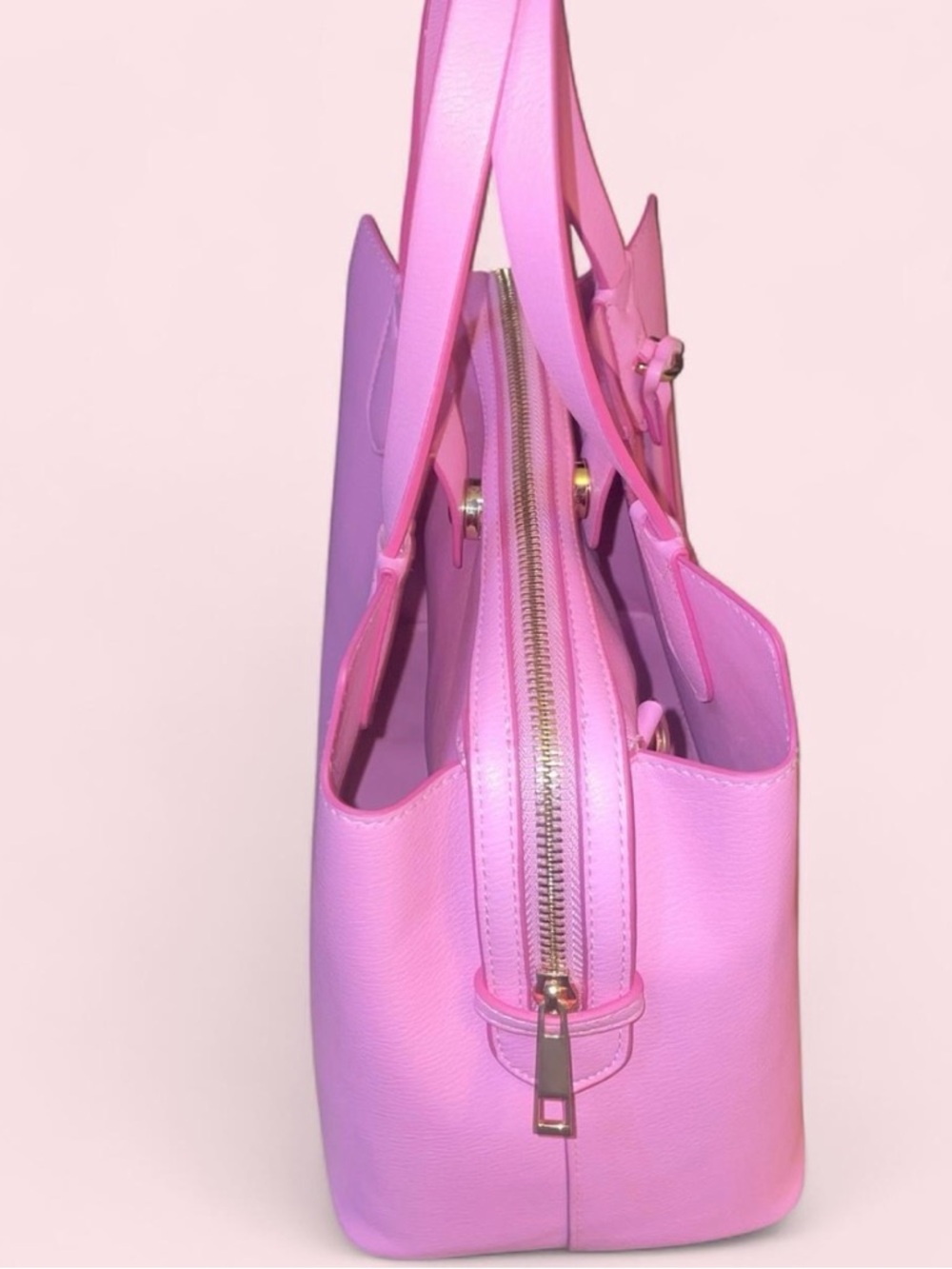 a new day Pink Structured Tote with Gold Hardware - Picture 8 of 8